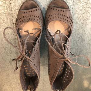 Vince Camuto Tarita Cut-out Lace Up Sandal